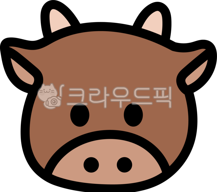 소, 카우, 소캐릭터, 십이지신, 십이간지, 사진,이미지,일러스트,캘리그라피 - 츄이스튜디오작가