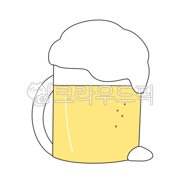맥주,손그림,beer,거품많은맥주,glass,유리,alcohol,술,cup,컵