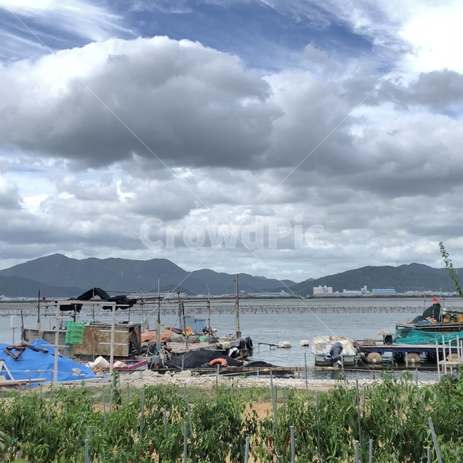 자연,하늘,구름,바다,배,자연,풍경,nature,landscape,vehicle,차량,watercraft,선박,transportation,교통,water,물,waterfront,워터 프론트