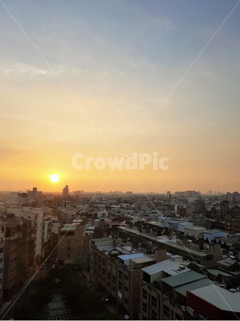 해질녘,대만,타이난,석양,노을,도시,하늘,도시,풍경,city,landscape,해외,외국,세계,foreign,oversea,world,세계도시풍경,해외도시풍경,외국도시풍경,world cityscape,outdoors,옥외,nature,자연,경치,scenery