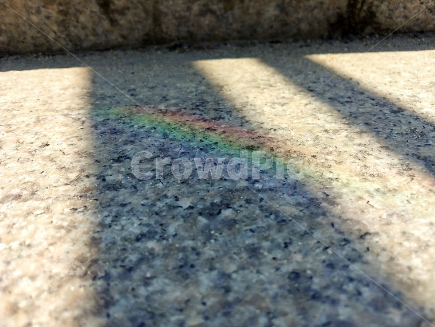 무지개,계단,자연,돌,rainbow,그림자,빛,일상