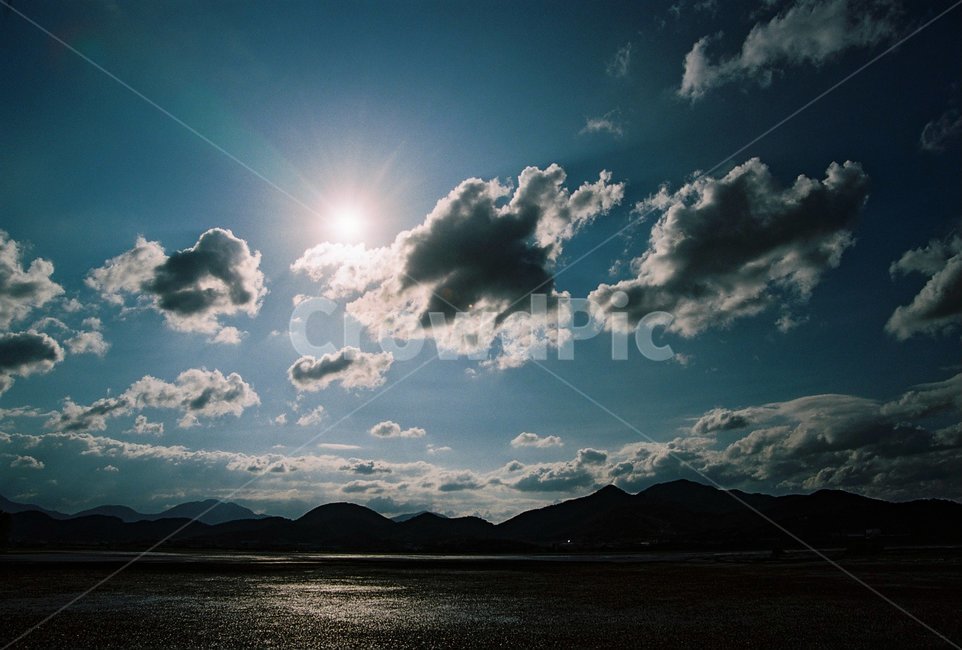 햇살,하늘,산,강,빛내림,구름,자연,풍경,landscape,sky,자연,풍경,nature,landscape,weather,날씨,outdoors,옥외,cumulus,적운,cloud,flare,플레어,light,빛