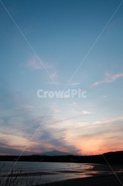 nature,자연,sky,하늘,일몰,황혼,붉은하늘