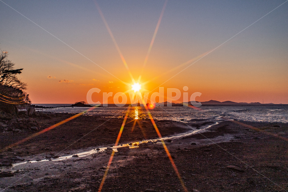 태양,일몰,강화도,서해,붉은색,바다,저녁,자연,풍경,nature,landscape,light,빛,flare,플레어,sunlight,햇빛