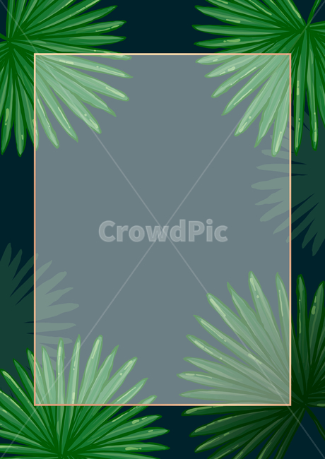 식물,열대식물,프레임,식물일러스트,타이틀프레임,타이틀,illustration,틀,graphic,nature,frame,title,초대장,청첩장,초록,브로슈어,잎사귀,잎,자연,보태니컬,botanical,금테두리,금색,카드,브로셔