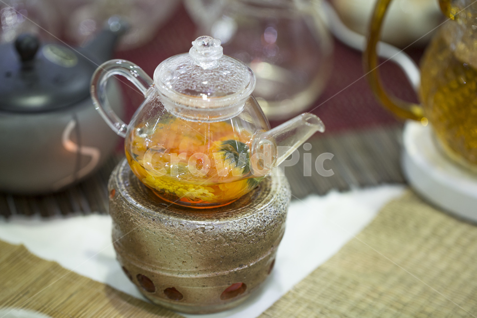 차,티팟,유리,주전자,티타임,티,꽃차,다도,다기,음료수,drink,beverage