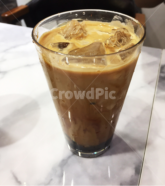 흑당카페라떼,흑당커피,카페,디저트,음료,아이스커피