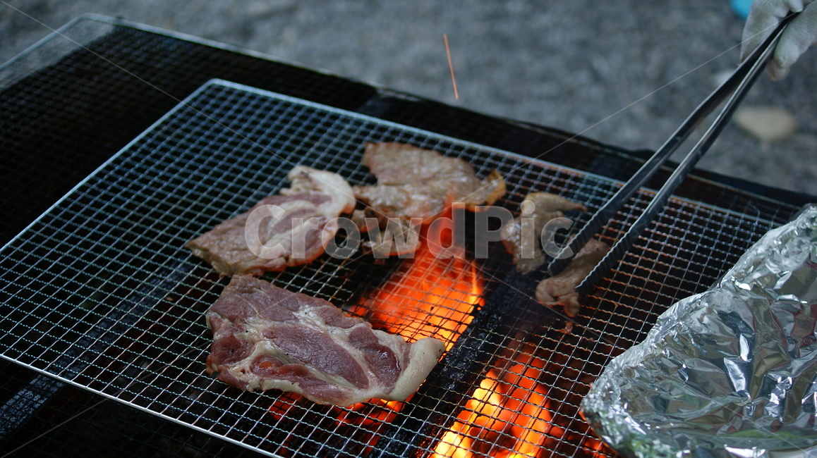 고기,삼겹살,캠핑,목살,숯불,바베큐,bbq