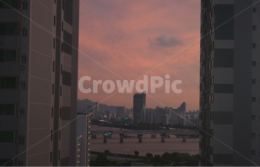 아파트,노을,분홍,건물,빌딩,sunset,apratment,building,pink