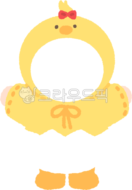 Face composite,composite design,chick,pajamas,costume,animal,kindergarten,daycare