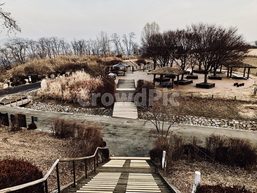상암,하늘공원,해질녘,하늘,공원,겨울,sky,park,가을,계절,fall,autumn,season,자연,풍경,nature,landscape,bridge,다리,boardwalk,산책로,building,건물,water,물,waterfront,워터 프론트,물가