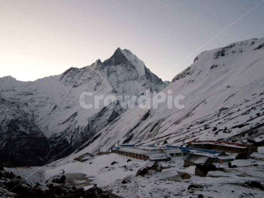 mountainrange,winter,ice,base camp,rock,mountain,mountainouslandforms,mountainous terrain,sky,abc,annapurna,nature,mountain range,peak,slope,outdoors,background,snow,basecamp,nepal,dawn,landscape