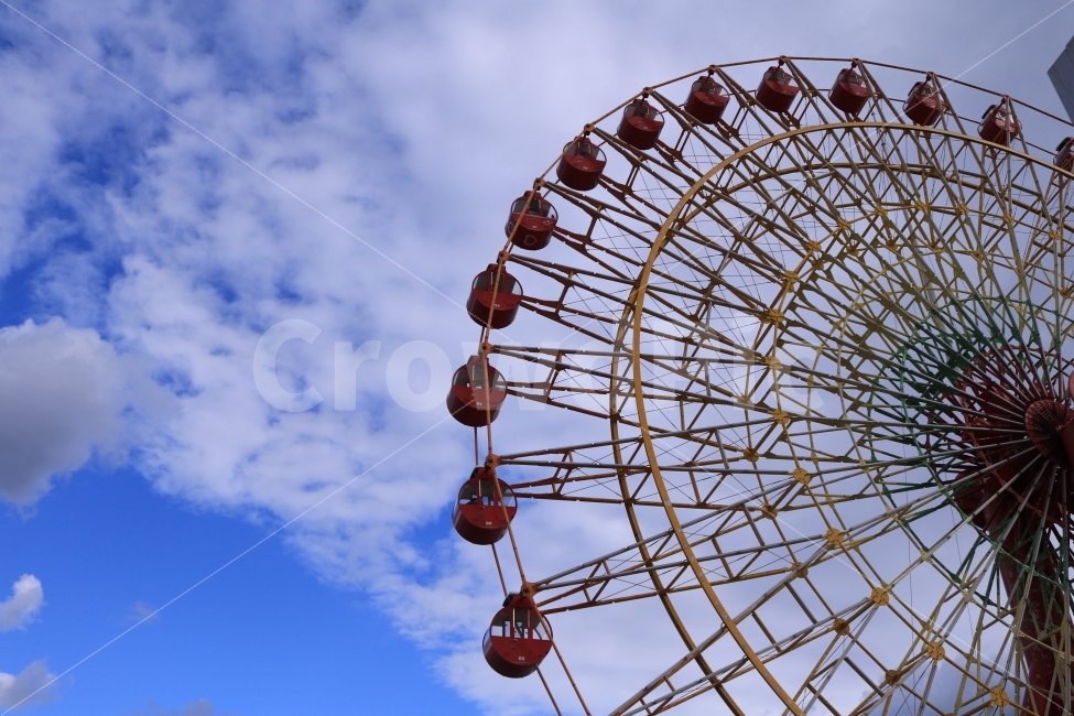 하늘,구름,일본,오사카,케이블카,놀이공원,놀이동산,놀이터,amusement park,playground