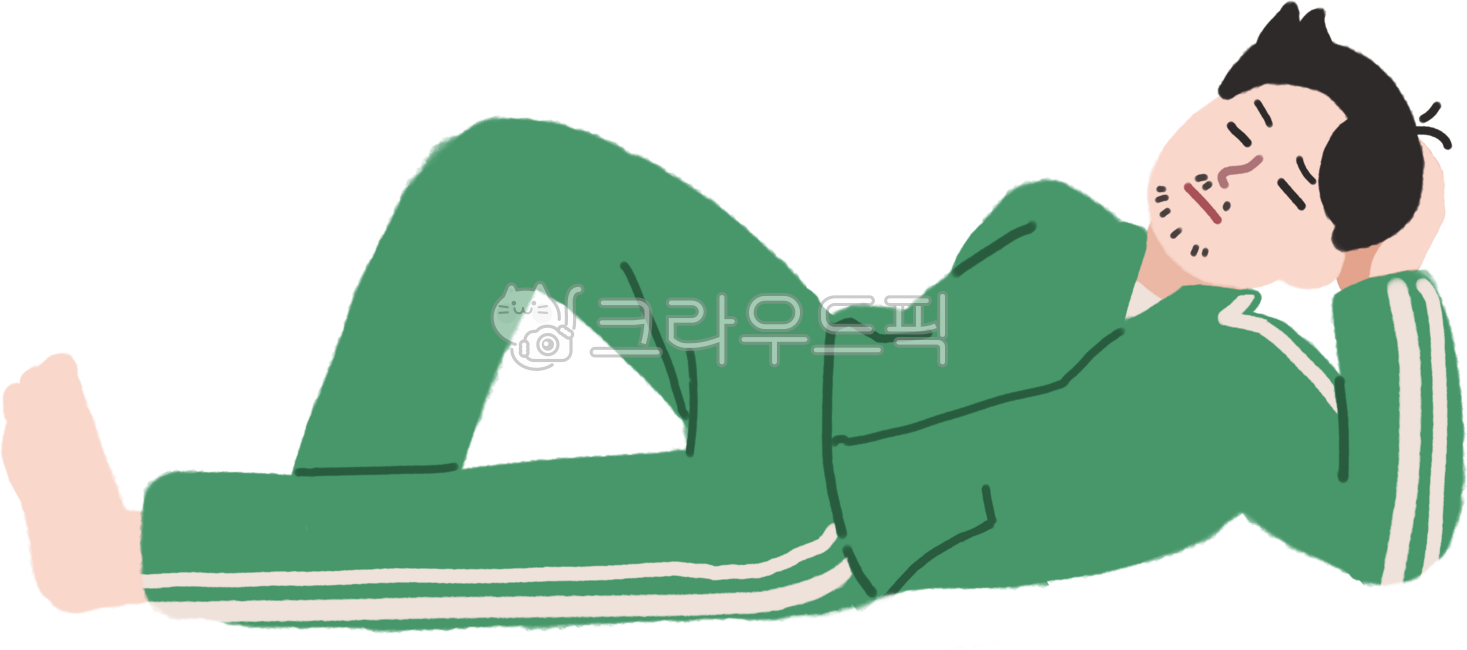 백수, 게으름, 휴식, 누워있는, 빈둥거리는, 사진,이미지,일러스트,캘리그라피 - monuuu작가