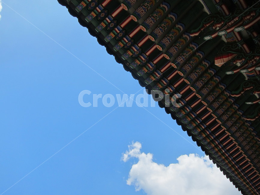 기와,하늘,푸름,푸른하늘,경복궁,구름,한국전통,한국문화,korean traditional,korean culture,건축물,건물외관,exterior,building,structure,architecture,construction