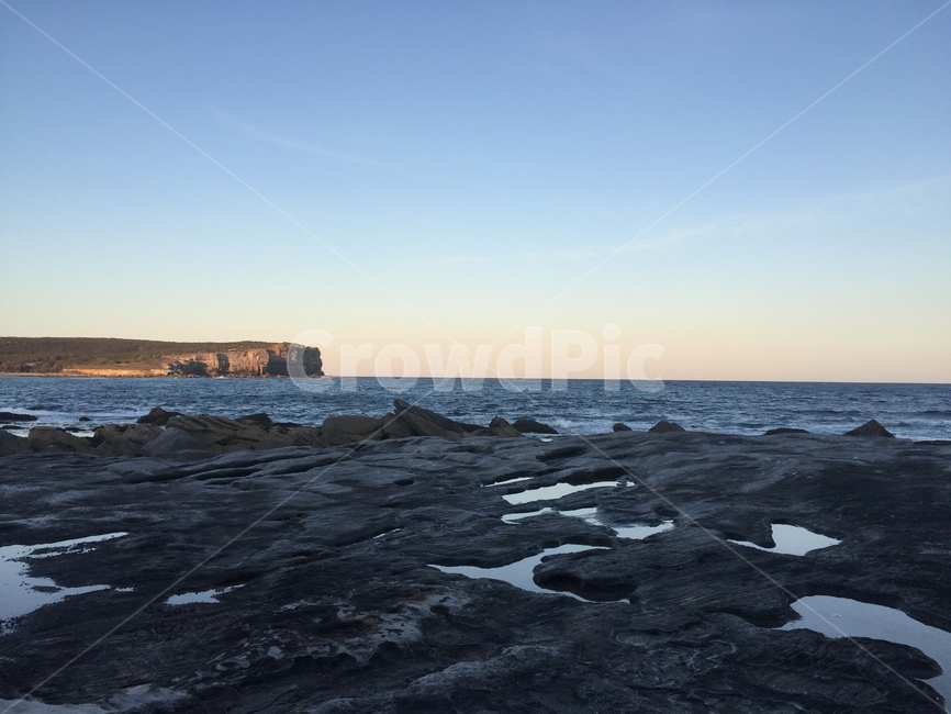 royalnationalpark,바다절벽,바위,절벽,석양,자연