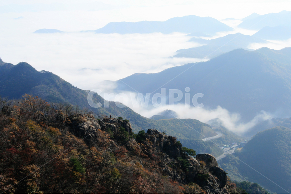 산,대둔산,가을,안개,운해,아침,바위,한국,한국자연풍경,한국자연경관,korea nature landscape