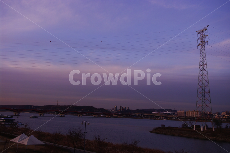 서울,한강,하늘,구름,풍경,철탑,노을,sunset,도시,풍경,city,landscape,한국도시풍경,한국도시경관,korea cityscape