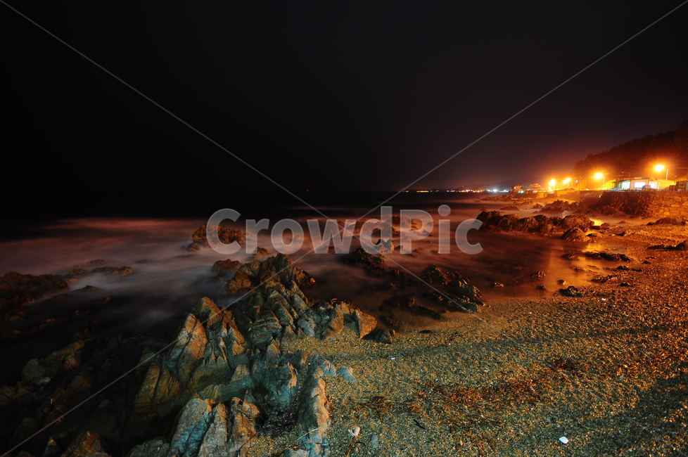 바다,흐린날,장노출,바위,파도,밤,야경,자연,풍경,nature,landscape,야경,밤,nightscape,night,outdoors,옥외