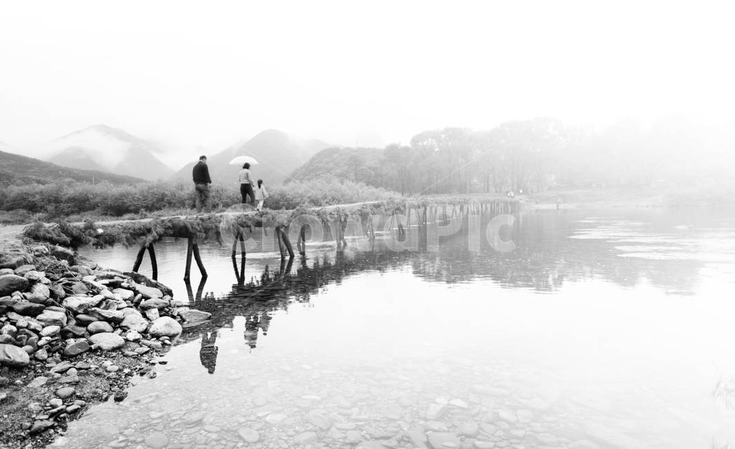 섭다리,영월,주천,안개,주천강,자연,흑백,모노톤,monochrome,black and white