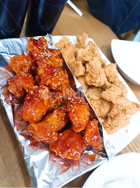치킨,야식,혼밥,무,순살치킨