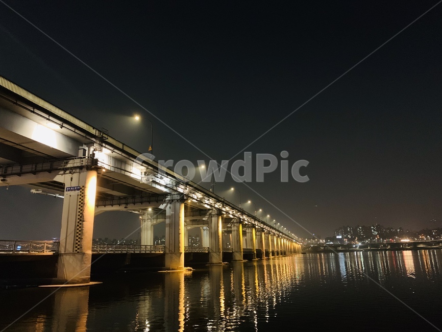 반포대교,야경,한강,밤,반포동,야경,밤,풍경,nightscape,night,landscape,bridge,다리,building,건물,water,물,waterfront,워터 프론트