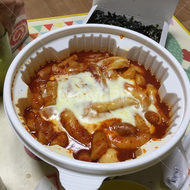 떡볶이,야식,배달음식,치즈,한국