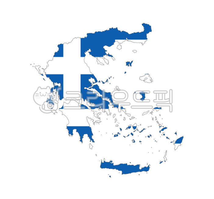 유럽,동유럽,발칸반도,그리스,아테네,아티키,스파르타,국가,국기,지도,국기지도,십자가,파란색,흰색,map