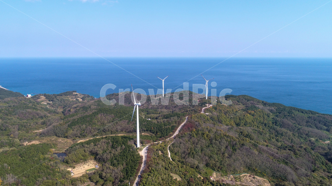 바다,산,공원,풍력,발전소,자연,풍경,nature,landscape