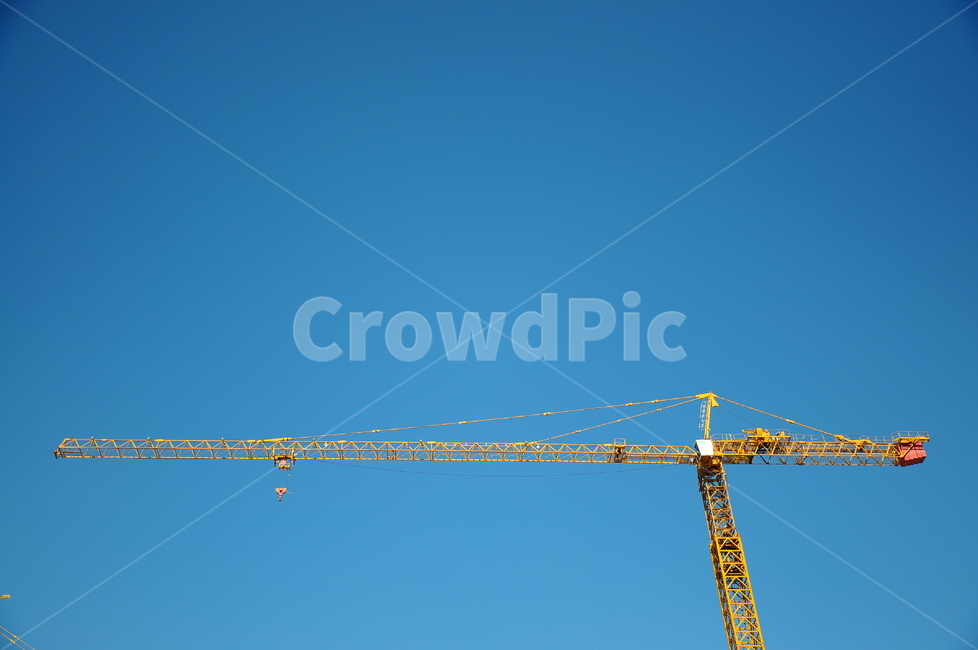 타워크레인,하늘,파란,노란,높은,산업,industry,industrial,건설업,건축업,construction industry