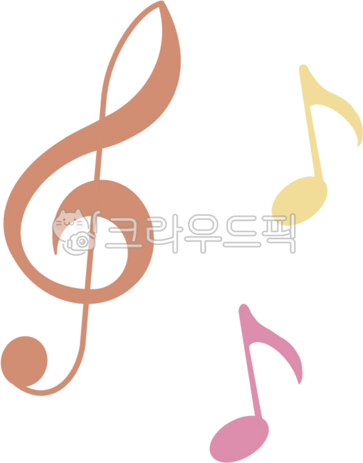 음표, 음악, 노래, 8분음표, 단음표, 사진,이미지,일러스트,캘리그라피 - MURIII작가