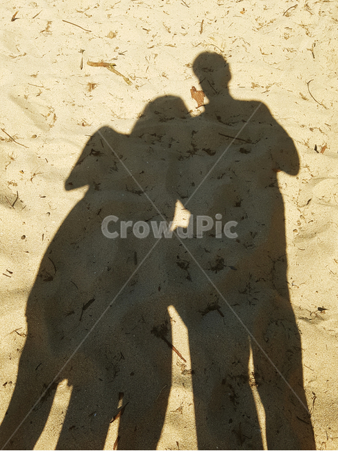 모래,해변,그림자,연인,다정,하와이,마우이,hawaii,sand,shadow,couple