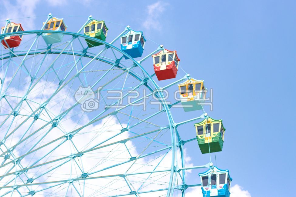 놀이공원,대관람차,놀이기구,관람차,하늘,재미있는