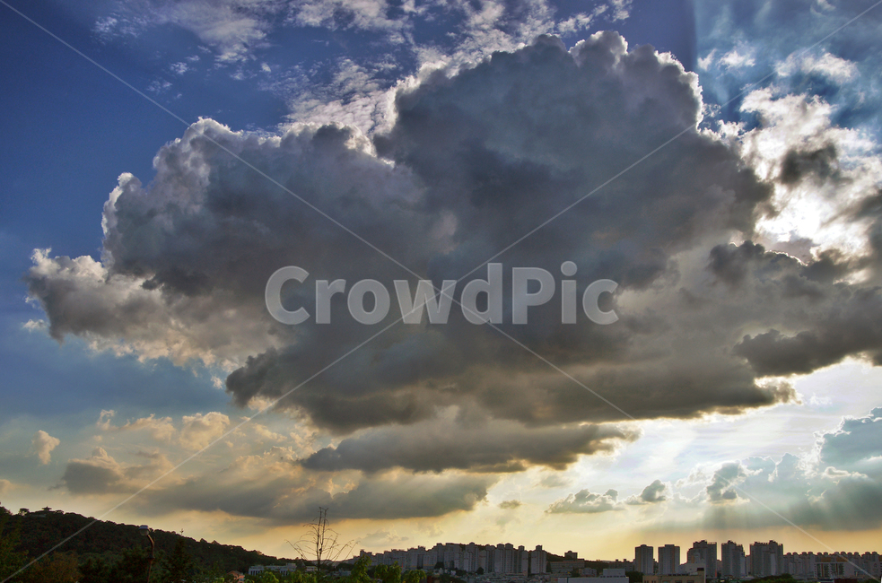 먹구름,구름,일몰,석양,하늘,자연,해넘이,자연,풍경,nature,landscape,weather,날씨,cumulus,적운,outdoors,옥외,sky,cloud