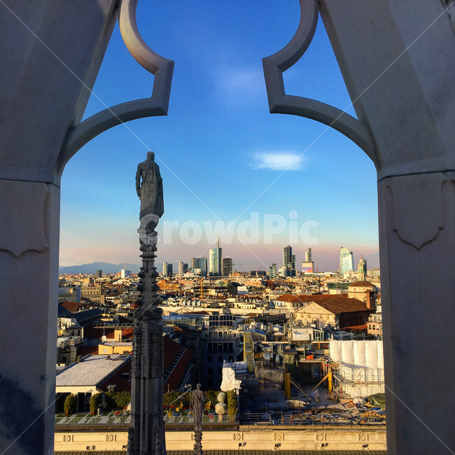 이탈리아,풍경,하늘,건물,조각,해외,외국,italy,milan