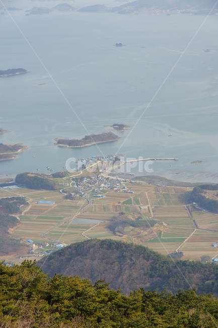 금오산,남해,하동,풍경,바다,하늘,산,섬,나무,풀,구름,자연,풍경,nature,landscape,도시,city,outdoors,옥외,경치,scenery,land,땅,aerial view,조감도
