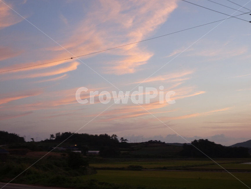하늘,태양,노을,해,시골,자연,풍경,nature,landscape