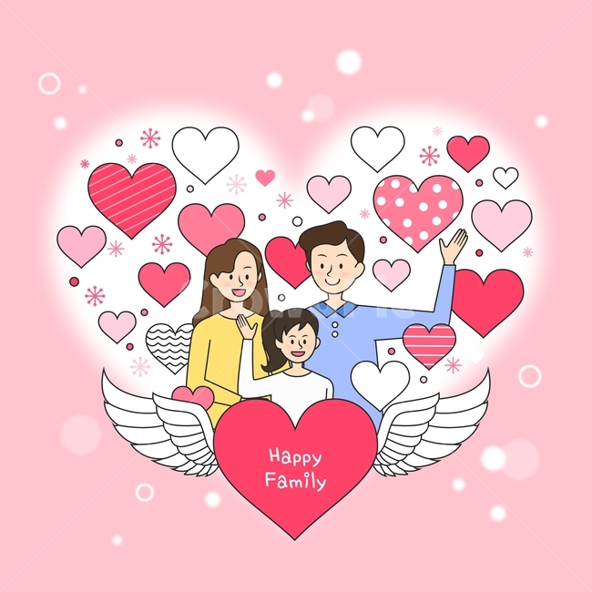 하트,날개,도트,가정의날,가족,캐릭터,사람,사랑,행사,이벤트,가족,패밀리,family,기념일,축하,anniversary,congratulation,celebrate,celebration,그래픽,일러스트레이션,graphic,illustration