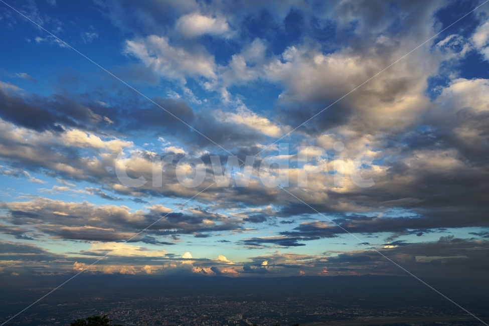 구름,파란하늘,태국,치앙마이,전망,하늘,여행사진,자연,풍경,nature,landscape,outdoors,옥외,cloud,cumulus,적운,sky,weather,날씨