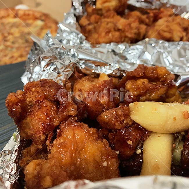떡,치킨,닭강정,음식,food