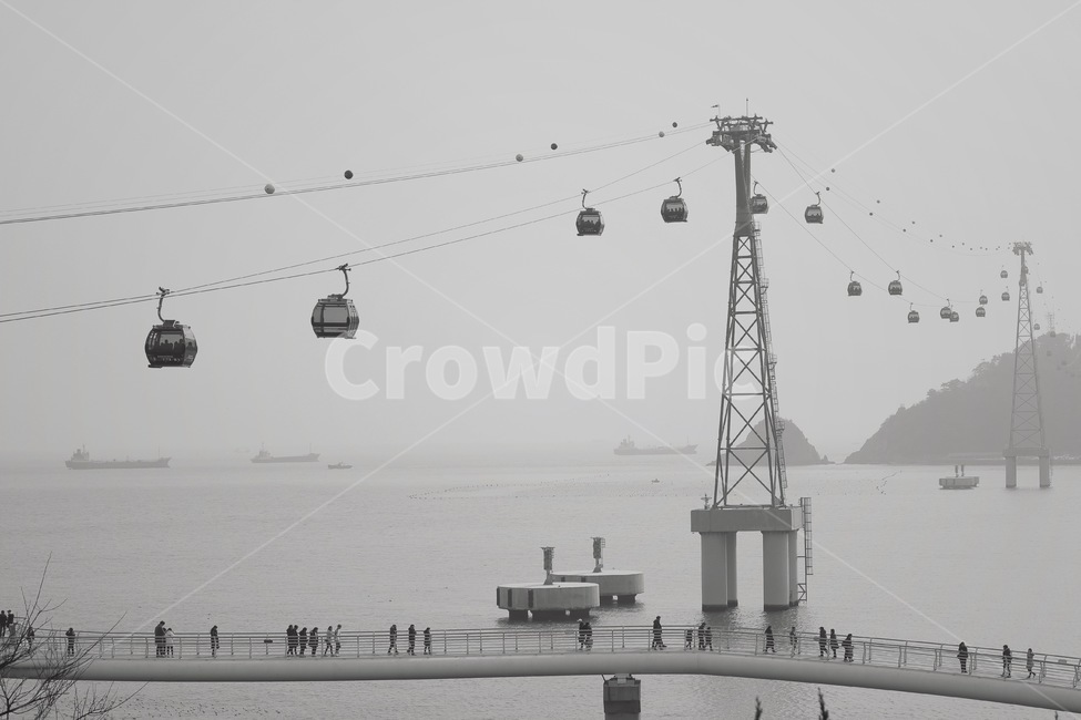 송도,케이블카,스카이워크,흑백사진,부산여행,송도해수욕장,skywalk,cablecar,monochrome,흑백,모노톤,monochrome,black and white