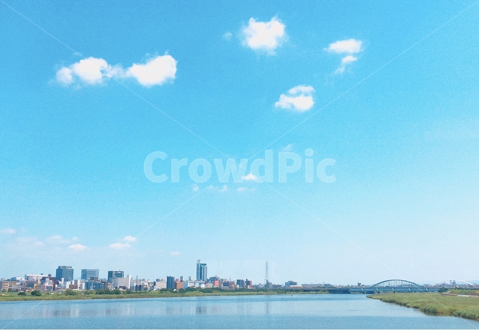 하늘,일본,맑음,날씨,강,도시,풍경,city,landscape,색깔,색상,색채,색감,color sense,color sensitivity,feeling of color,nature,자연,outdoors,옥외