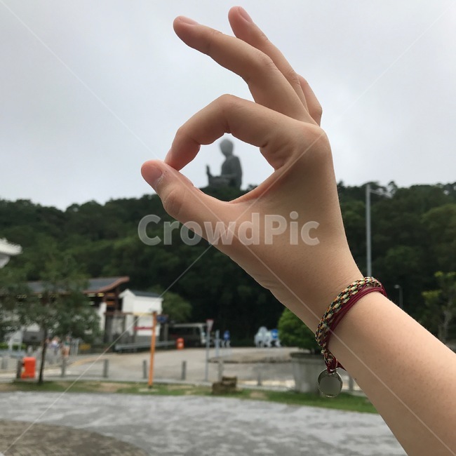 human,인간,person,사람,finger,손가락,오케이,부처상,부처,홍콩,옹핑빌리지,okay,buddha,buddhism,hongkong,여행지