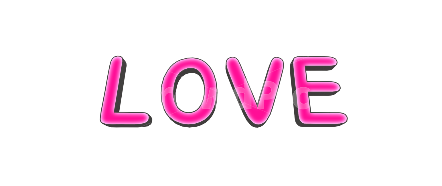 love,text,사랑,핑크,잔넬,png