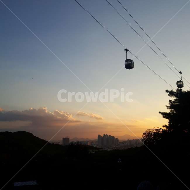 야경,해질녘,풍경,놀이동산,분위기,하늘,밤하늘,케이블카,야경,밤,풍경,nightscape,night,landscape,교통,교통수단,traffic,transportation,vehicle,차량,cable car