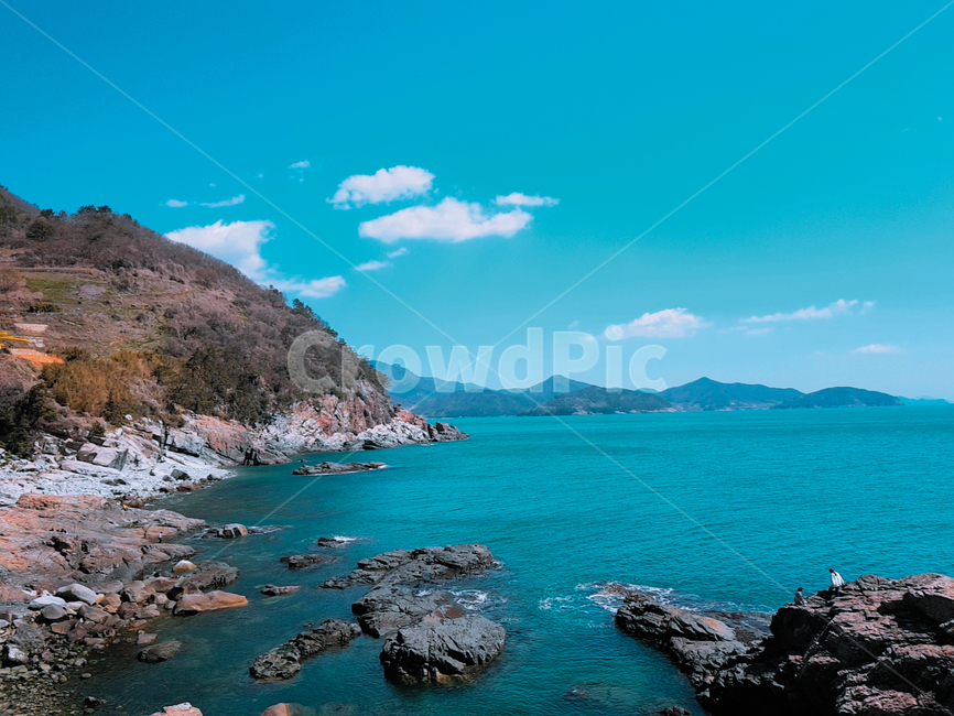 바다,푸른하늘,구름,자연,nature,옥외,outdoors,봄,남해,풍경,봄바다,자연,풍경,nature,landscape,해변,바다,beach,sea,promontory,곶