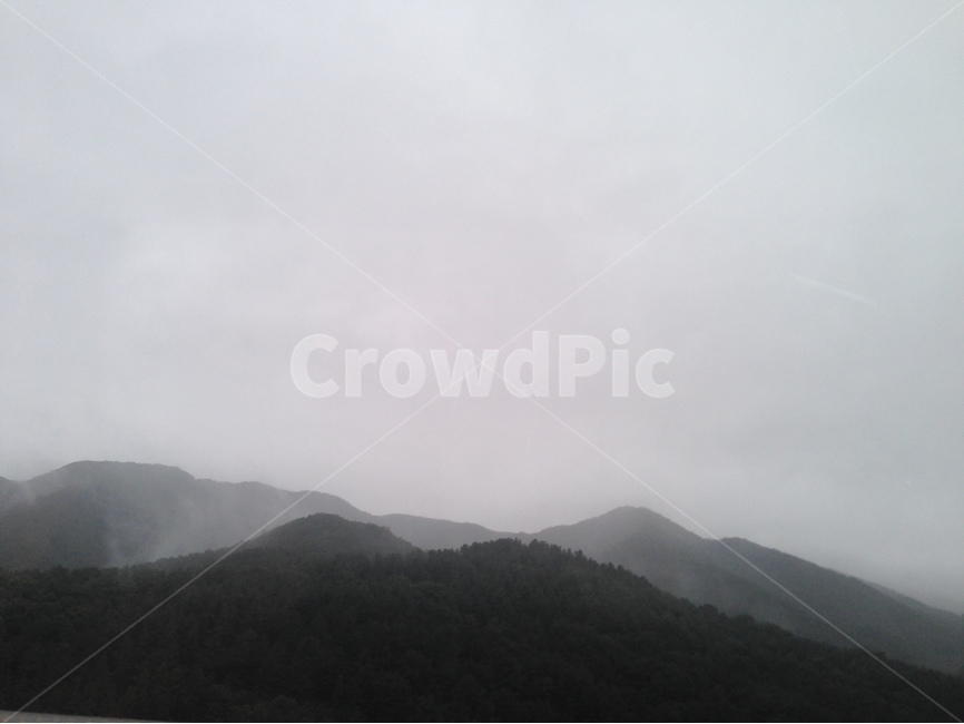 산,모노톤,풍경,수묵,동양화,자연,풍경,nature,landscape,흑백,모노톤,monochrome,black and white,outdoors,옥외,weather,날씨