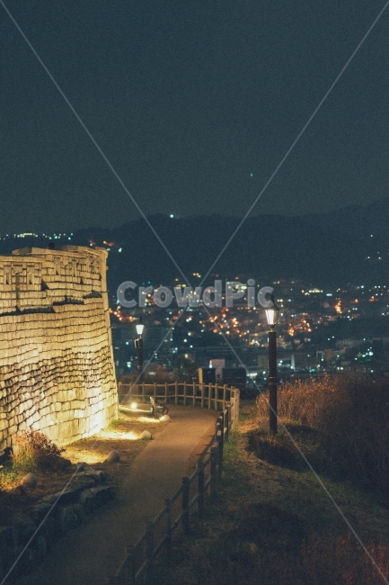 seoul,night view,city,Naksan Park,Wallpapers