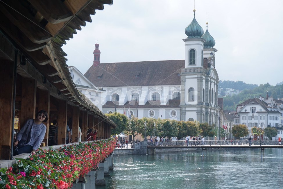 옥외,luzern,루체른,카펠교,스위스