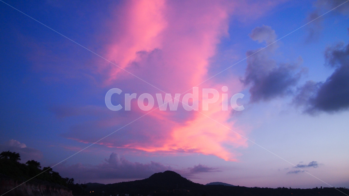 nature,자연,하늘,sky,cloud,푸른하늘,보라빛하늘
